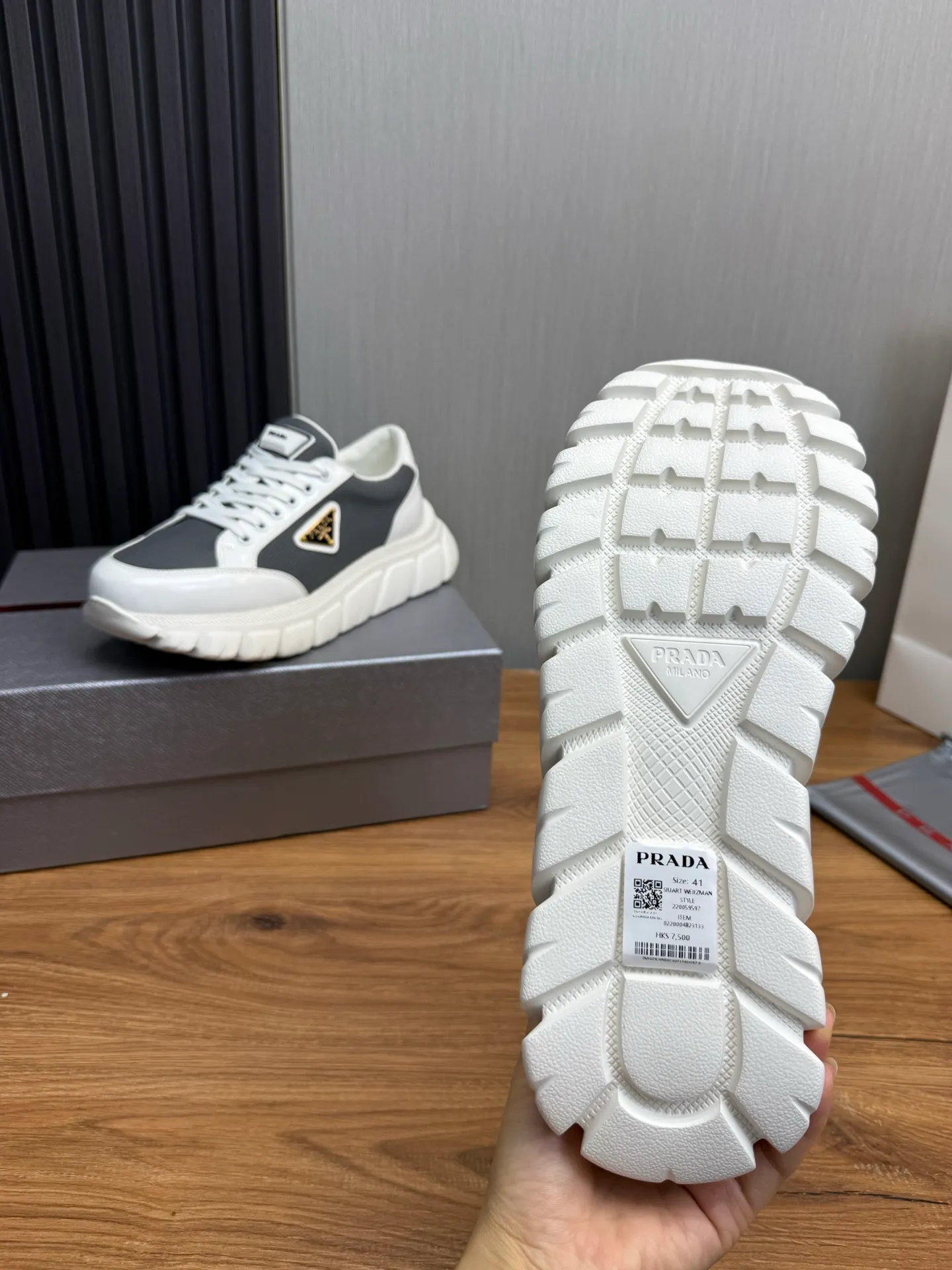 Men's shoes 💰580💰 [PRADA] Popular men's shoes shipped 👏Official website synchronization ⬆️Original cowhide fabric + cowhide lining, 1⃣️:1⃣️reproduction, original sole, 38-45 (45. Customized, non-refundable)